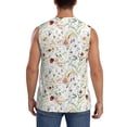 thumbnail image 4 of Balery Wildflower Watercolor Camisetas sin mangas para hombre, absorbe la humedad y protege contra el mal olor.-XX-Large, 4 of 7