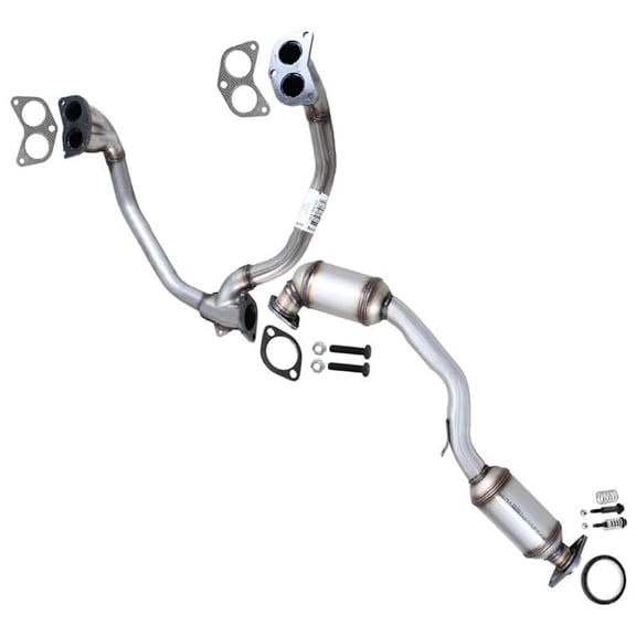 Northeastern Exhaust Y-Pipe and Catalytic Converter Fits 1997 Subaru Impreza 2.5L & 2000-2005 Subaru Legacy 2.5L & 2000-2005 Subaru Outback 2.5L - Direct Fit EPA-Approved | Stainless Steel System Kit