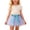 Sky Blue, variant on Girls Star Tutu Skirt With Rainbow Sequin Trim And Mesh Layer For Dance Performance Party Play Dress Up Girls Cute Skirt,Sizes 5-8 Years