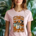 thumbnail image 5 of Halloween Trick or Treat Ghost Pumpkin Witch Hat Graphic T-Shirt, CarolinaBlue, Size 3XL, 5 of 6