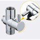 thumbnail image 3 of Adaptador en T G1/2 con válvula desviadora que cambia el flujo de agua para ducha de baño de 3 vías, latón macizo, cromo pulido Cisea, 3 of 4