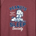 thumbnail image 3 of Peanuts - Peanuts Sleep Society - Women's Lightweight French Terry Long Sleeve Shirt, 3 of 6