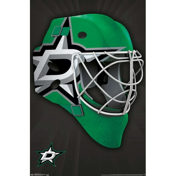 NHL Dallas Stars - Mask 16 Wall Poster, 14.725" x 22.375"