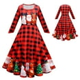 thumbnail image 2 of WUXIAN Toddler Children Dress Girls Christmas Long Sleeve Cartoon Print Performance Dress Princess Dress Baby Sundress Comfortable Dailywear, 2 of 8