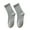 Grey, variant on comerut 1 Pair Unisex Socks Thickened Elastic Anti-slip Mid-tube Solid Color Floor Socks Warm Soft No Ddor Sweat Absorption Lady Winter Socks