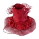 thumbnail image 2 of Conjunto de vestido de novia para perro primavera-verano • Ropa para mascotas pequeñas y medianas • Falda de gasa para fiestas • Beige rojo negro • Poliéster transpirable • 1 pieza • Espalda 12,6", 2 of 6
