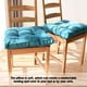 thumbnail image 2 of Inteprter Almohadillas de pana para silla, cojín y cálido con lazos, almohadilla gruesa antideslizante para sillas de comedor, Decoración del hogar Verde, 2 of 6