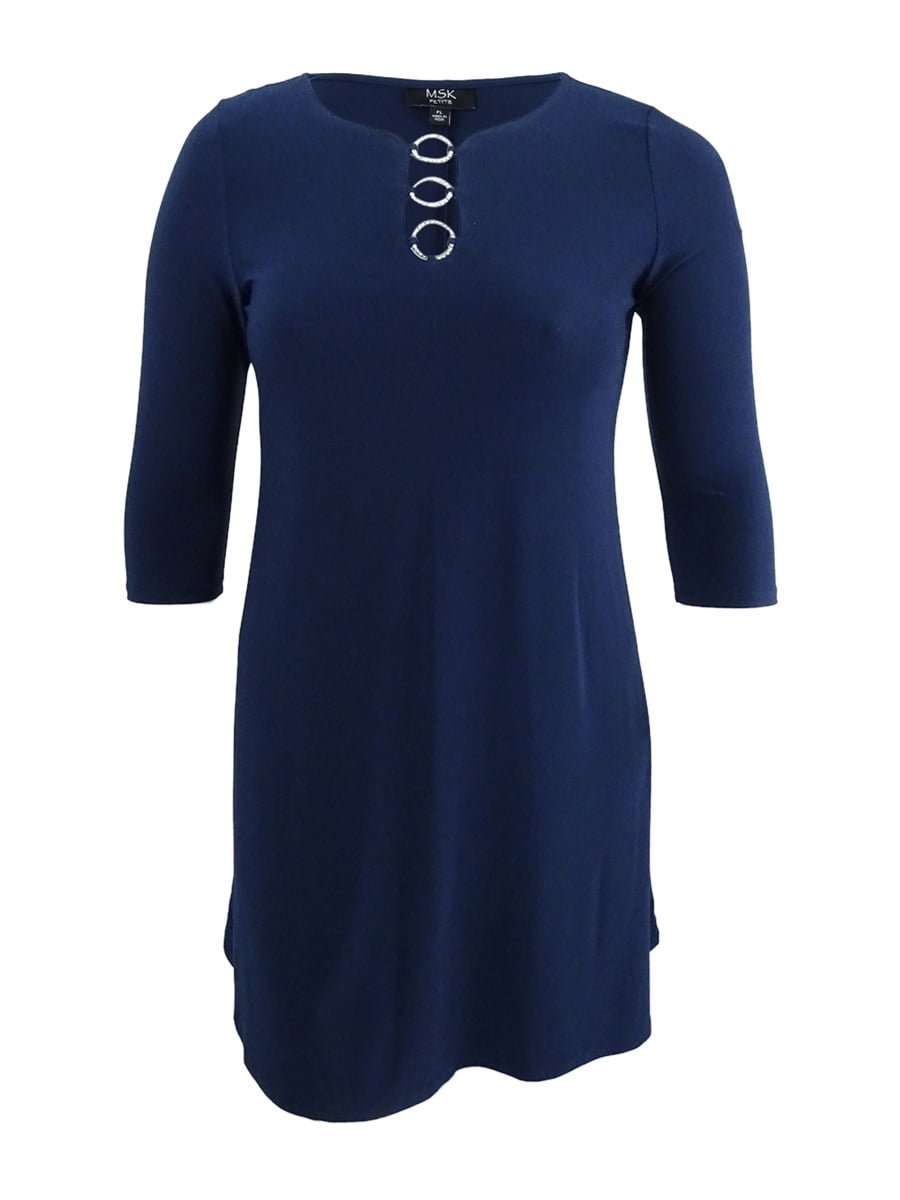 msk embellished shift dress
