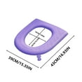 thumbnail image 5 of Latrodar High Foam Toilet Seat Cushion For Household Use Washable And Wipe Able Toilet Seat Ring Universal For All Seasons In The Bathroom Home Collecting Purple Eva Clearance Sales, 5 of 5