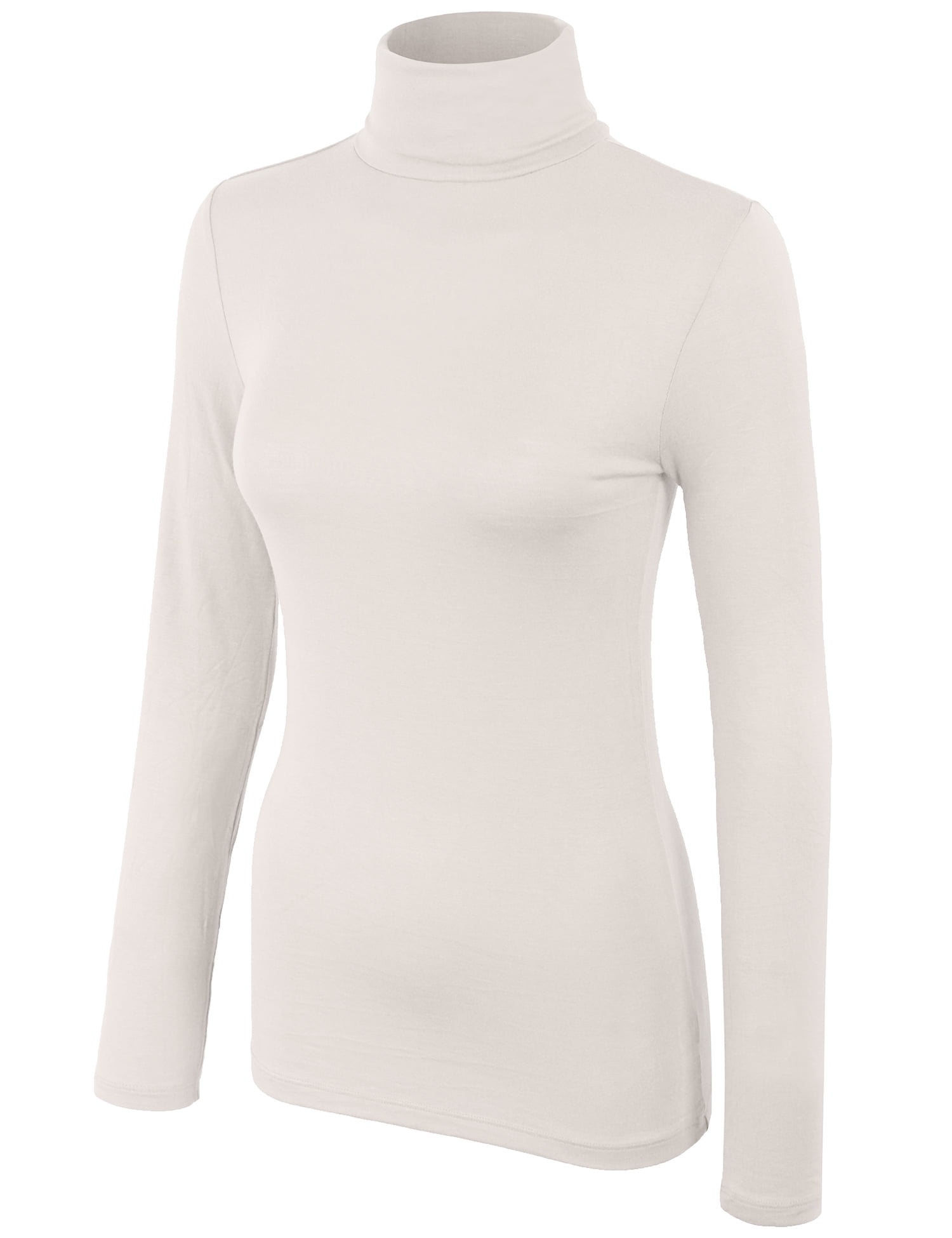Basic Fitted Turtleneck Shirt 