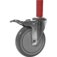 thumbnail image 2 of Champion Sports Double Wide Four Tier Basketball Storage Rack Cart with Locking Swivel Caster Wheels, 48 Ball Capacity (Chrome), 2 of 7