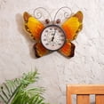 thumbnail image 3 of Evergreen Butterfly Outdoor Wall Thermometer, Blue Yellow, 3 of 4
