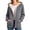 Dark Gray, variant on Admvng jackets for women Plus Size Winter Warm Casual Long Sleeve Loose Plush Hooded Fleece Sweater Winter Coats for Women S-2XL