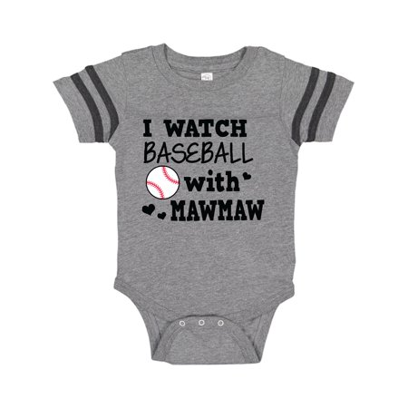 

Inktastic I Watch Baseball with My Mawmaw Gift Baby Boy or Baby Girl Bodysuit