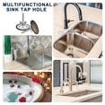thumbnail image 4 of Kitchen Sink Hole Covers, 4Pcs - Zinc Alloy Faucet Hole Cover, Soap Dispenser Hole Cover for Sink (Bronze), 4 of 6
