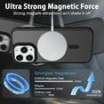thumbnail image 3 of for iPhone 13 Pro Case Magnetic[Compatible with Magsafe], Translucent Matte Back Anti-Scratch Full Body Protective Cover Shockproof Phone Case for Apple iPhone 13 Pro 6.1", Black, 3 of 8