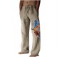 thumbnail image 2 of Pantalones largos de verano para hombre, de algodón y pierna ancha, deportivos con cordones estampados, informales, 2 of 7