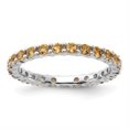 thumbnail image 4 of Auriga Fine Jewelry 925 Sterling Silver Citrine Stackable Ring for Women Size 8, 4 of 6