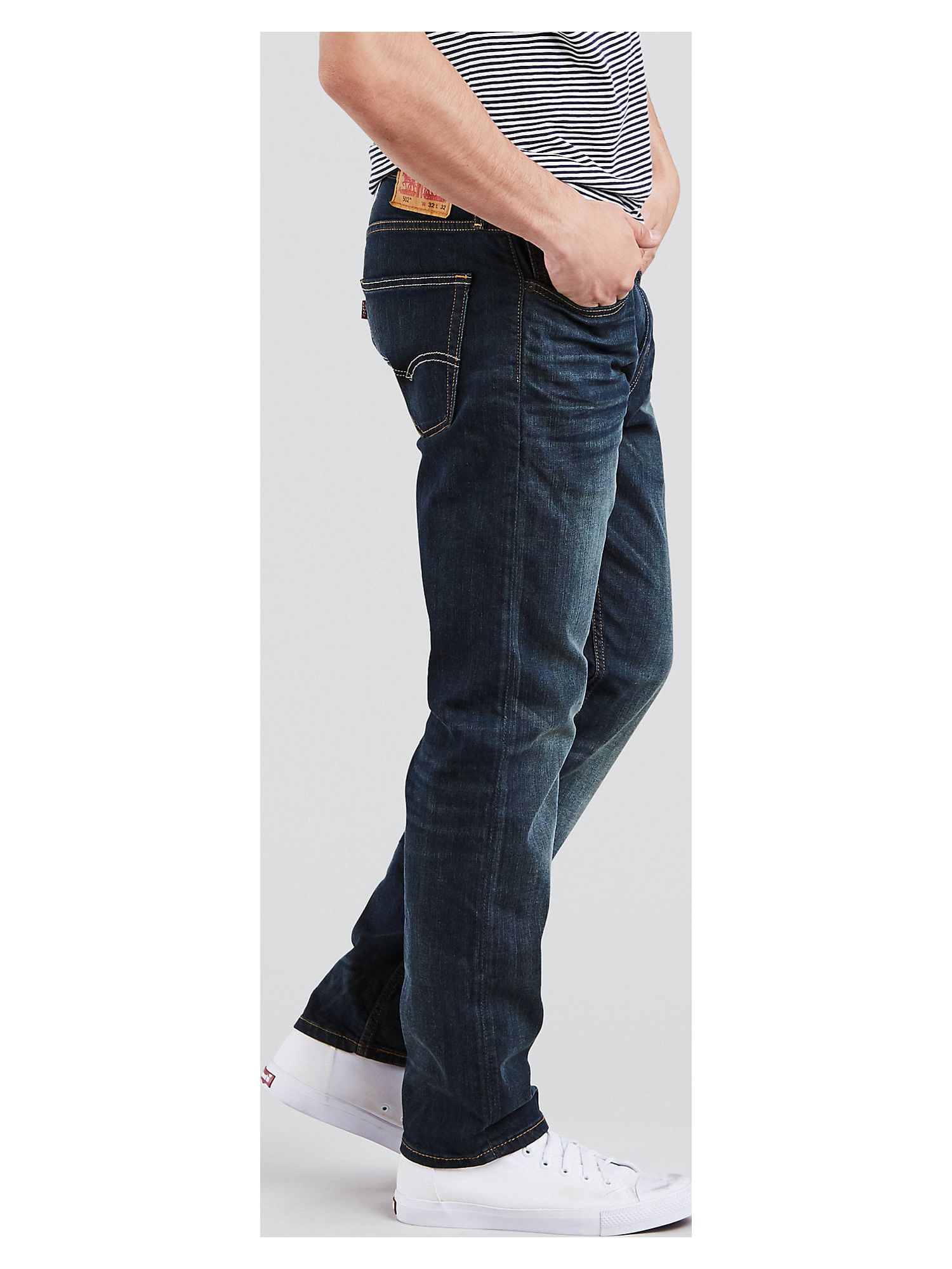 Levi's Mens 502 Regular Fit Stretch Tapered Jeans - image 3 of 7