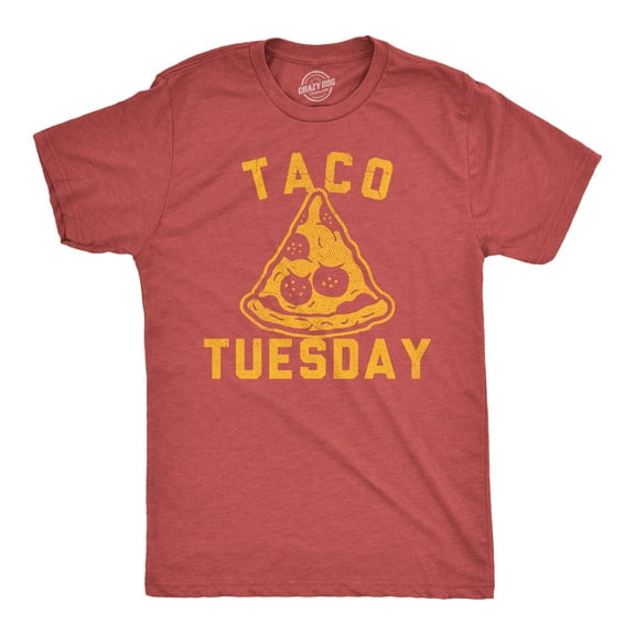 Mens Funny T Shirts Taco Tuesday Pizza Sarcastic Food Graphic Novelty Tee for Men Graphic Tees