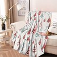 thumbnail image 2 of Multicolor Christmas Tree Pattern Round Blanket,Comfortable Soft Flannel Throw Blanket,All Season,Warm Lightweight Blankets for Sofa Bed Couch Living Room Chair 47"x47", 2 of 5