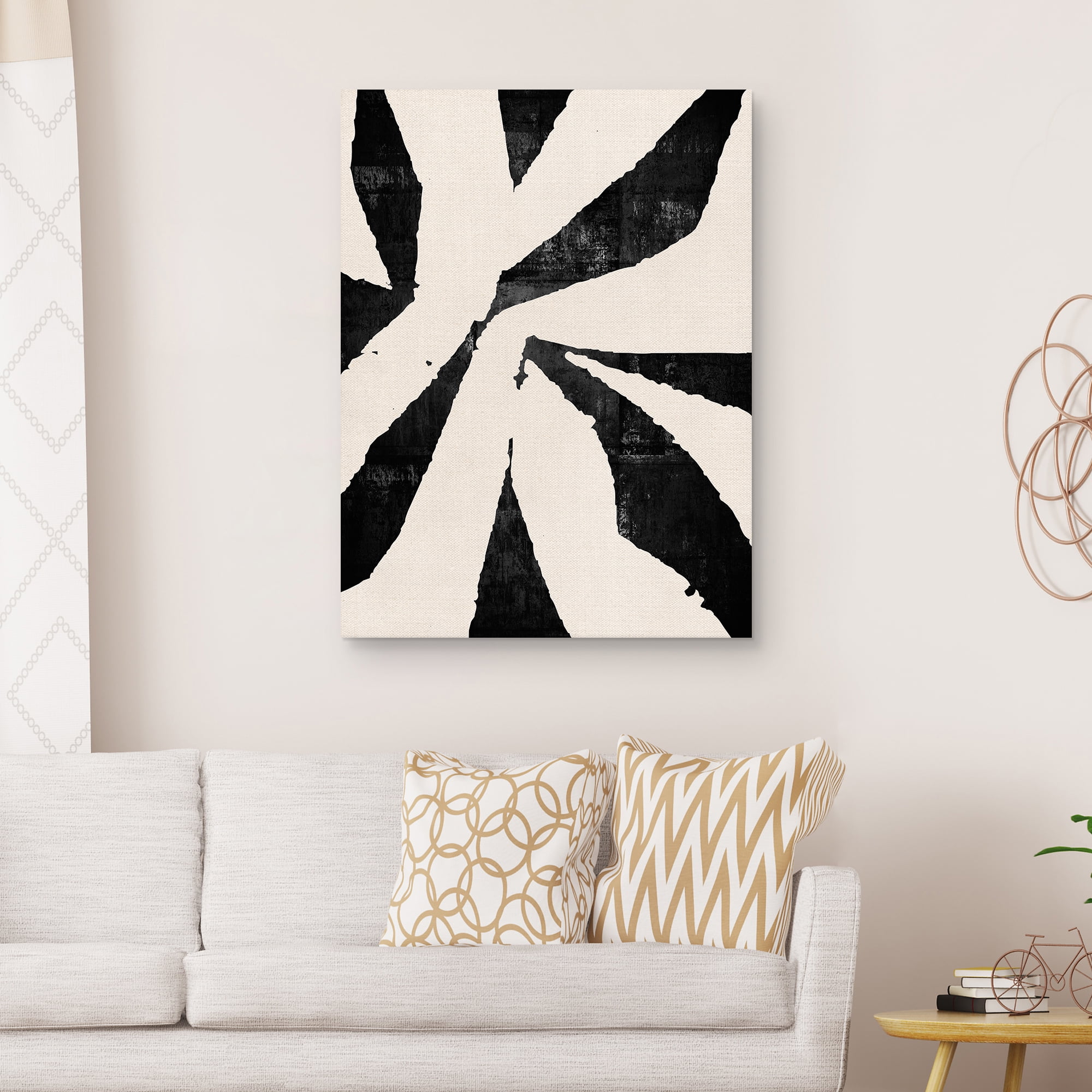 Nikki Chu Black Star Abstract Canvas Art Print, 30