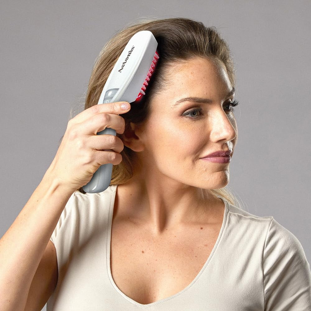 Actonis Dual Action 18 Laser Comb (FDA Cleared), 100% Medical-Grade Dual Wavelength Lasers, Hair Growth Device, Red Light Therapy For Hair Growth and Regrowth (Rose Gold)