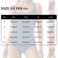 thumbnail image 3 of Minjewel Women's Swimwear: Swimsuit with Pads,High Neck and Plunge Design,Ideal for Summer Fashion and Beachwear,Royal Blue,M, 3 of 5