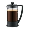 thumbnail image 1 of Bodum 12oz Brazil French Press Coffee Maker, High-Heat Borosilicate Glass, Black - Made in Portugal, 1 of 4