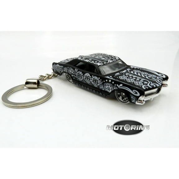 1964 '64 Buick Riviera Black White Car Rare Novelty Keychain 1:64 Diecast