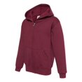 thumbnail image 2 of NuBlend® Youth Full-Zip Hooded Sweatshirt, 2 of 5