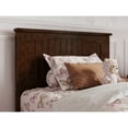 thumbnail image 6 of Malta Twin Wood Platform Bed with Panel Footboard and Twin Trundle in Walnut, 6 of 10