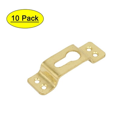 

65mm x 20mm Metal Wall Hanging Picture Photo Frame Hidden Hooks Hangers 10PCS