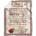 thumbnail image 4 of 50th Wedding Anniversary Personalized Blankets Gifts for Couples Husband Wife Dad Mom Grandma Grandpa Throw Blanket 50 Years of Marriage Anniversary Celebration Gift Ideas Cozy Fleece Sherpa Blanket, 4 of 5