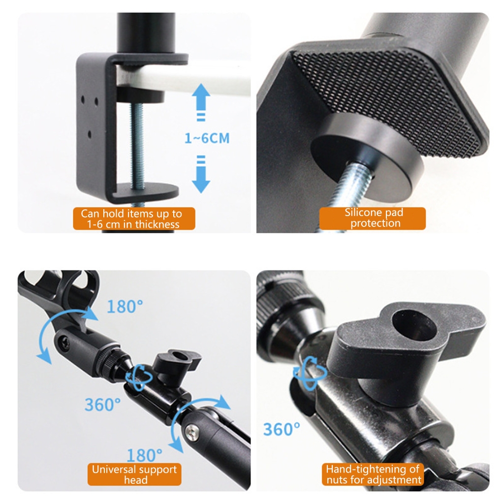 Tall Stability Aluminum Micr Boom Arm 43 Foot Reach Efficient Office Solution