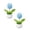 A45 D 5.5" 2Pack, variant on 2Pcs Crochet Potted Plants, Mini Knitted Decor for Home/Office/Gifts, Eco-Friendly Desk Decor, Rose - Red Tulip