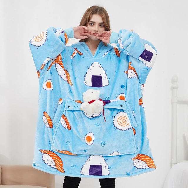 Manta con capucha para perezosos, calefacción por USB, para la fiebre del invierno, de gran tamaño en Europa y Estados Unidos, se puede usar como manta