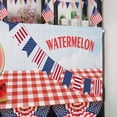 thumbnail image 6 of limua 4th of July Valances Curtain American Flag Fruit Watermelon Patriotic Curtain for Kitchen Windows Red Plaid Window Curtain for Independence Day, Memorial Day and Veterans Day 54x18 Inch, 6 of 6