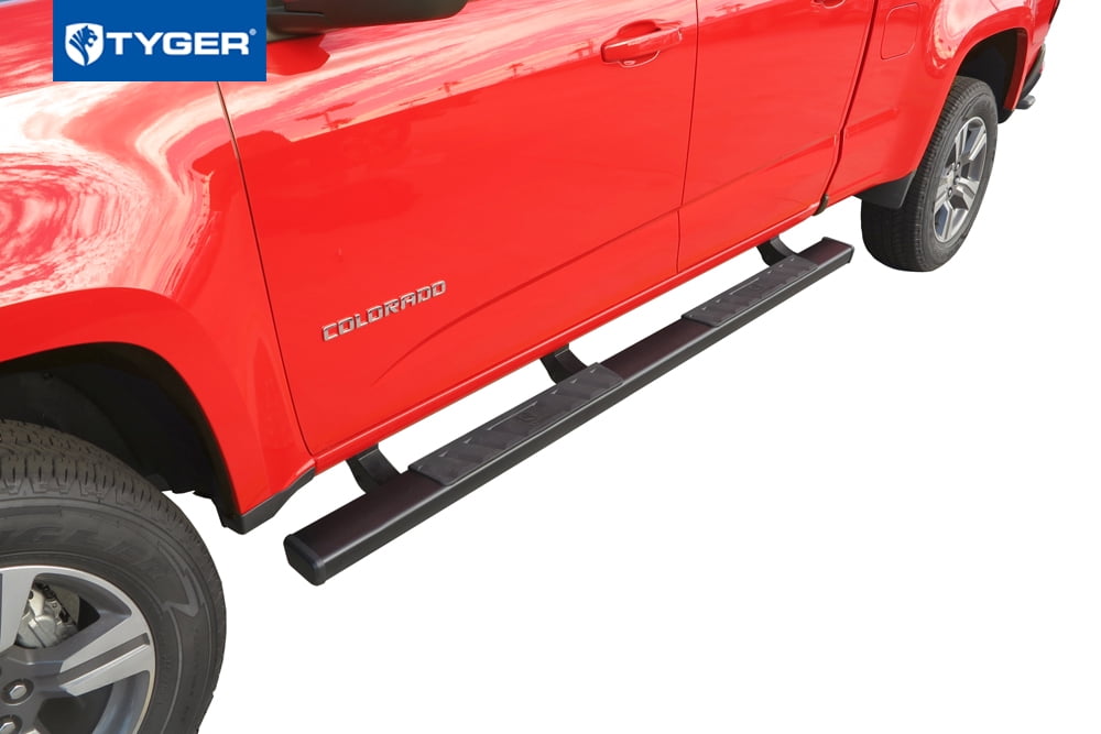 Tyger Auto 4" Riser Running Boards Compatible with 2015-2026 Chevy Colorado GMC Canyon | Crew Cab | TG-RS2C40018 | Side Step Rails Nerf Bars