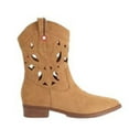 thumbnail image 5 of Hollow Out Cowboy Boots for Women Wide Calf Pointed Toe Western Cowgirl Booties Pull On Non Slip Comfortable Riding Fall Boots Brown Size 8.5, 5 of 6