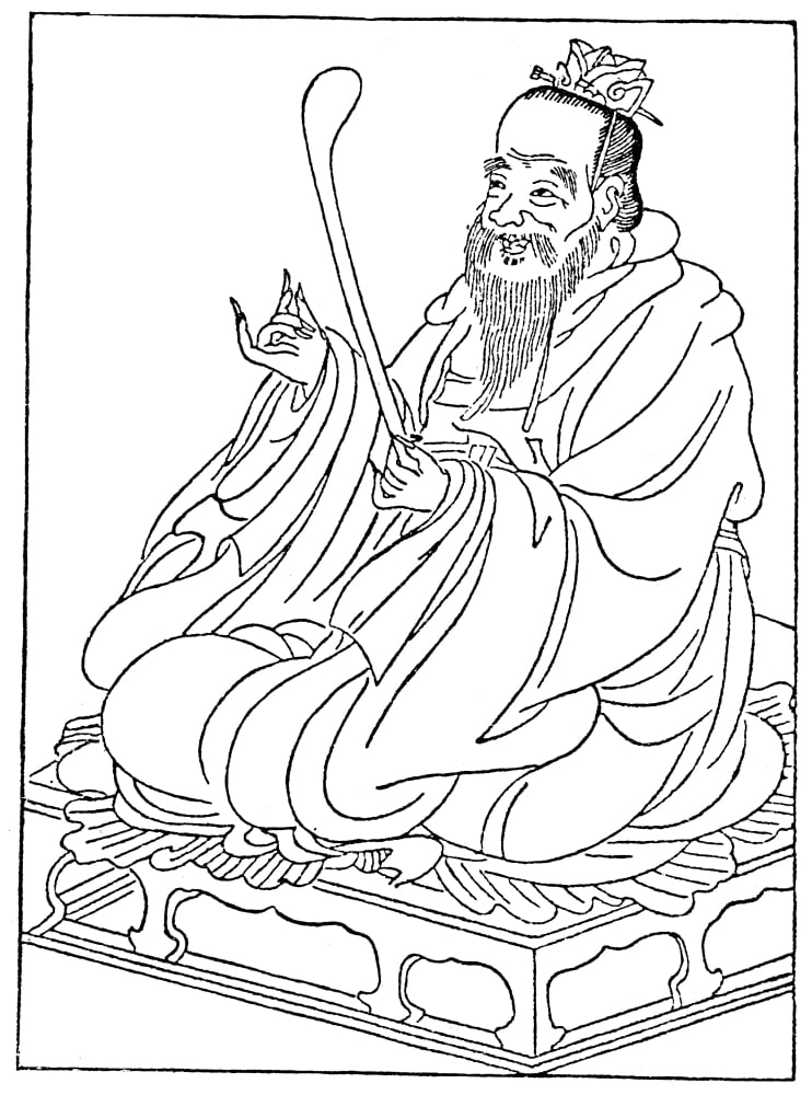 Confucius (C551479 BC) Nchinese Philosopher Chinese Drawing Poster