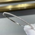 thumbnail image 1 of Quality Brand Pure 925 Sterling Silver Jewelry For Women Gold Bangle Move Diamond Bangle Wedding Jewelry Around Rivet 6cm Bangle, 1 of 5
