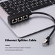 thumbnail image 1 of 1 macho a 3 hembra RJ45 Cable divisor Ethernet Super Cat5 Cat5e Cat6 Cat7, 1 of 5