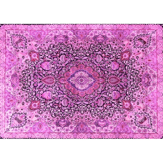 Ahgly Company Indoor Rectangle Persian Pink Traditional Area Rugs, 2' x 3'