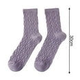 thumbnail image 6 of Eoperou 10 Pairs Women Stocking Solid Color Breathable Cotton Candy Color Rough Surface Ankle Socks Daily Clothes, 6 of 8