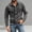 Black men plus size denim shirt a1, variant on thefmos Men Plus Size Long Sleeve Denim Button Up Shirt Casual Collared Work Outfit Fall Winter Spring, Army Green M
