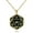 Gold and Black, variant on D20 Dice Double Sided Enamel Pendant Necklace | Clayton Jewelry Labs