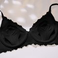 thumbnail image 3 of HBGVBA Women's Push Up Bras Summer Thin Lace Solid Color Breathable No Underwire Supportive Bra, 3 of 5