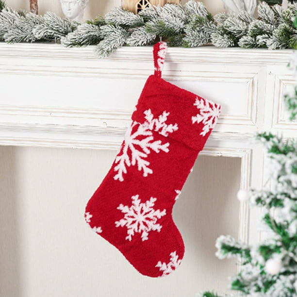 Xihbxyly Calcetines Navideños Suaves y Cálidos de Forro Polar para Invierno, con Diseño de Copos de Nieve y Corazones, para Uso Informal En El Trabajo y El Hogar, Regalo Navideño para Hombres y Mujer