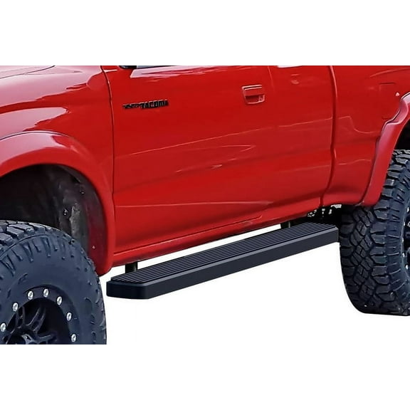 1995-2004 Toyota Tacoma Ext. Cab (4WD Or Prerunner 2/4WD) Black Finish 5 Inch Door to Door Side Bar Side Step Running Board